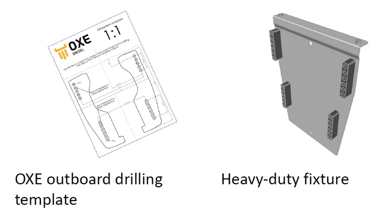 OXE 300HP Transom Mounting Plate